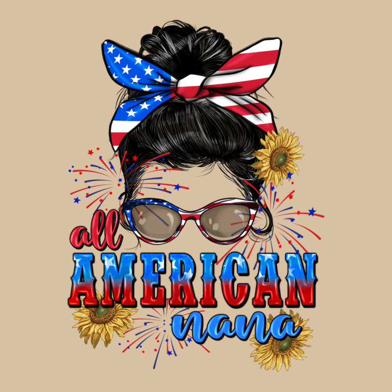 All American Nana 4th Of July Heavyweight Hoodie by CowGirlArtShop | Teevron