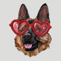 German Shepherd With Love Glasses Zipper Hoodie | Teevron