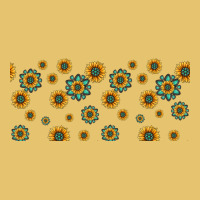 Sunflowers And Turquoise 16oz Libbey Glass Premium Sweatshirt | Teevron