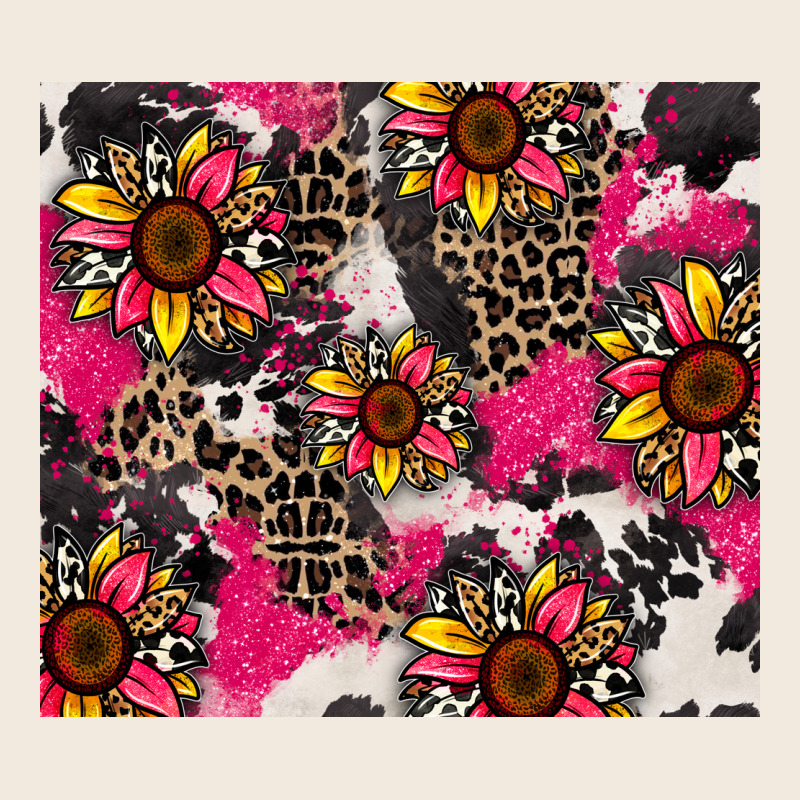 Sunflower Cowhide Zipper Hoodie by Zillion Design Studio | Teevron