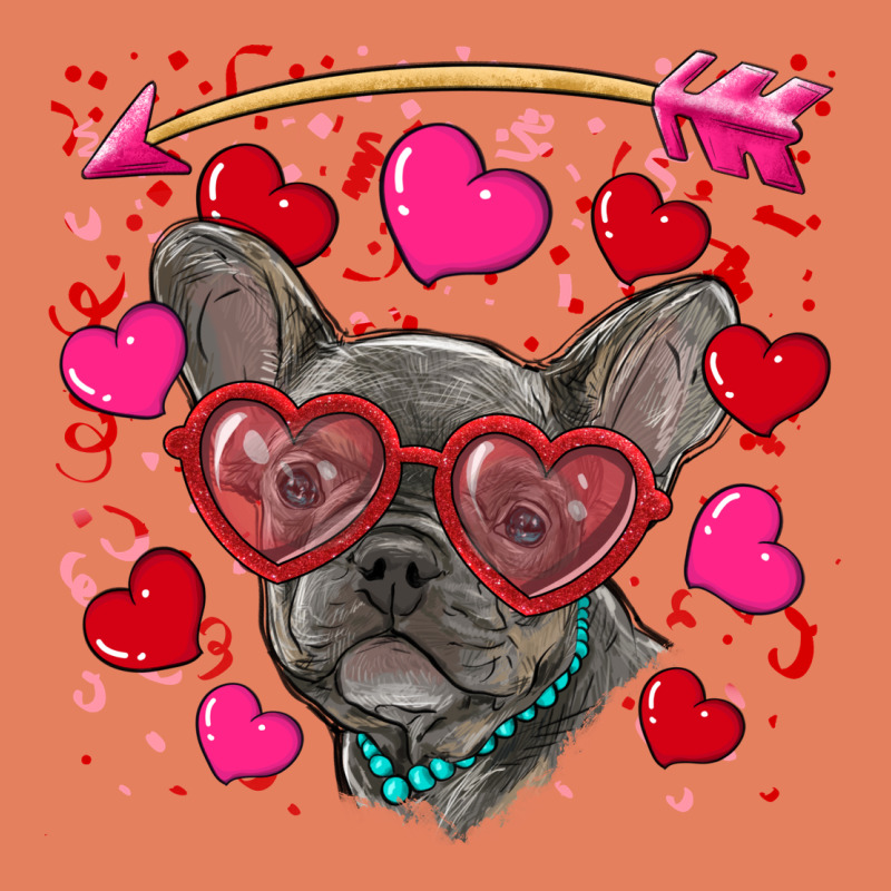Valentine's Day French Bulldog Puppy Classic Tee by RanaPortraitStore | Teevron