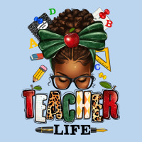 Teacher Life Afro Messy Bun Classic Tee | Teevron