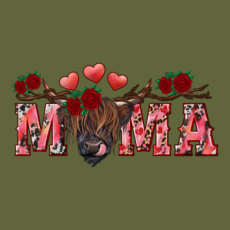 Valentine's Day Mama Black Highland Cow Classic Tee by RanaPortraitStore | Teevron