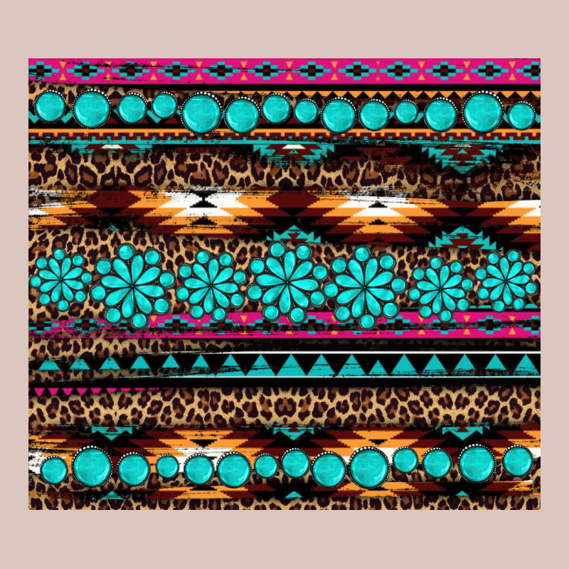Leopard Aztec Turquoise Jewelry Premium Hoodie by BarkalooDesign | Teevron