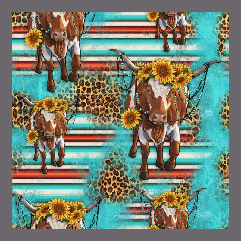 Longhorn Bull Seamless Pattern Premium Sweatshirt by HRA Design Shop | Teevron