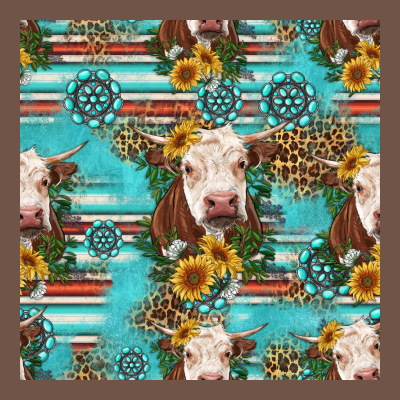 Charolais Cow Seamless Pattern Premium Sweatshirt by HRA Design Shop | Teevron