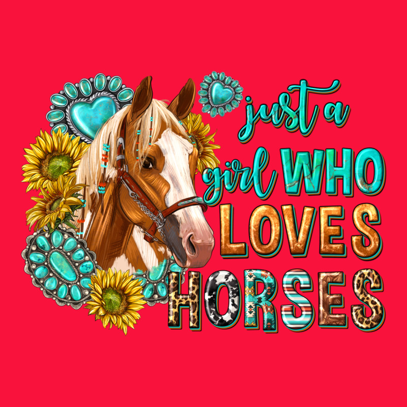 Western Just A Girl Who Loves Horses Classic Tee by texasbilliewilder | Teevron