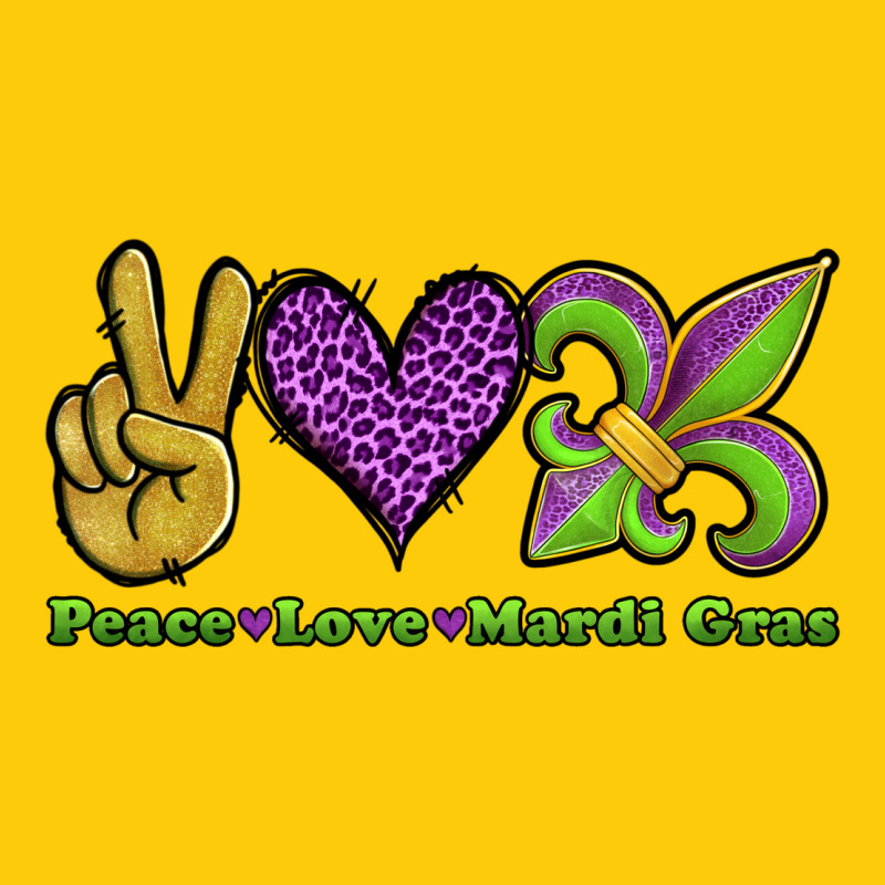 Peace Love Mardi Gras Premium Hoodie by Jasminsmagicworld | Teevron