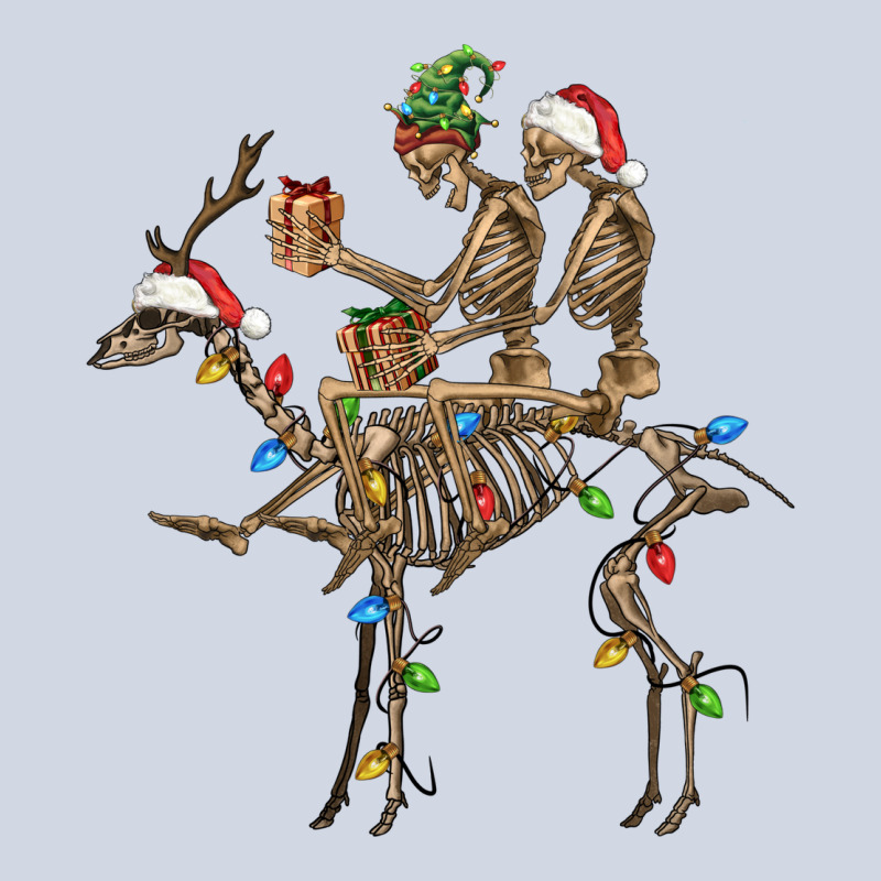 Christmas Deer And Skeletons Premium Sweatshirt by FaDigitalArtStudio | Teevron