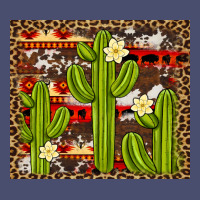Aztec Cowhide Cactus Background Vintage Tee | Teevron