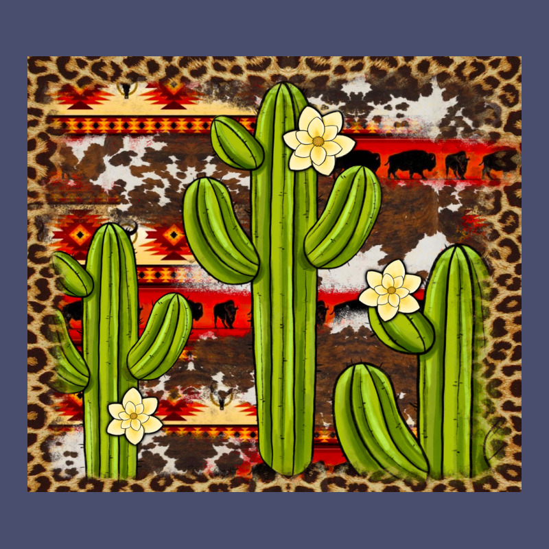 Aztec Cowhide Cactus Background Vintage Tee by Artiststas | Teevron