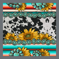Sunflower Cowhide Serape Coaster Premium Hoodie | Teevron