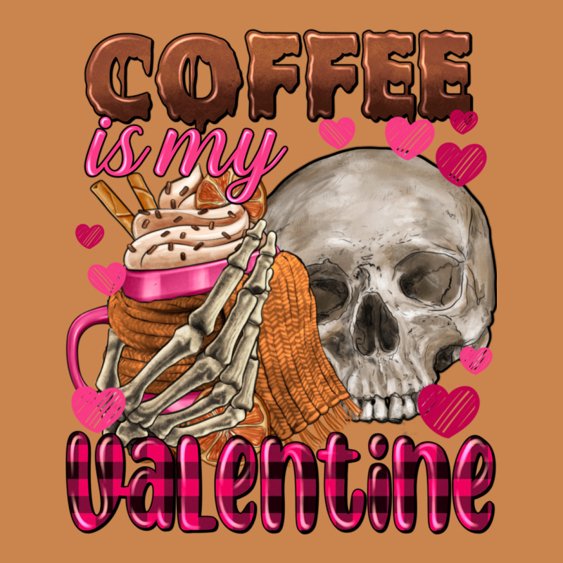 Coffee Is My Valentine Skull Heavyweight Hoodie by FaDigitalArtStudio | Teevron