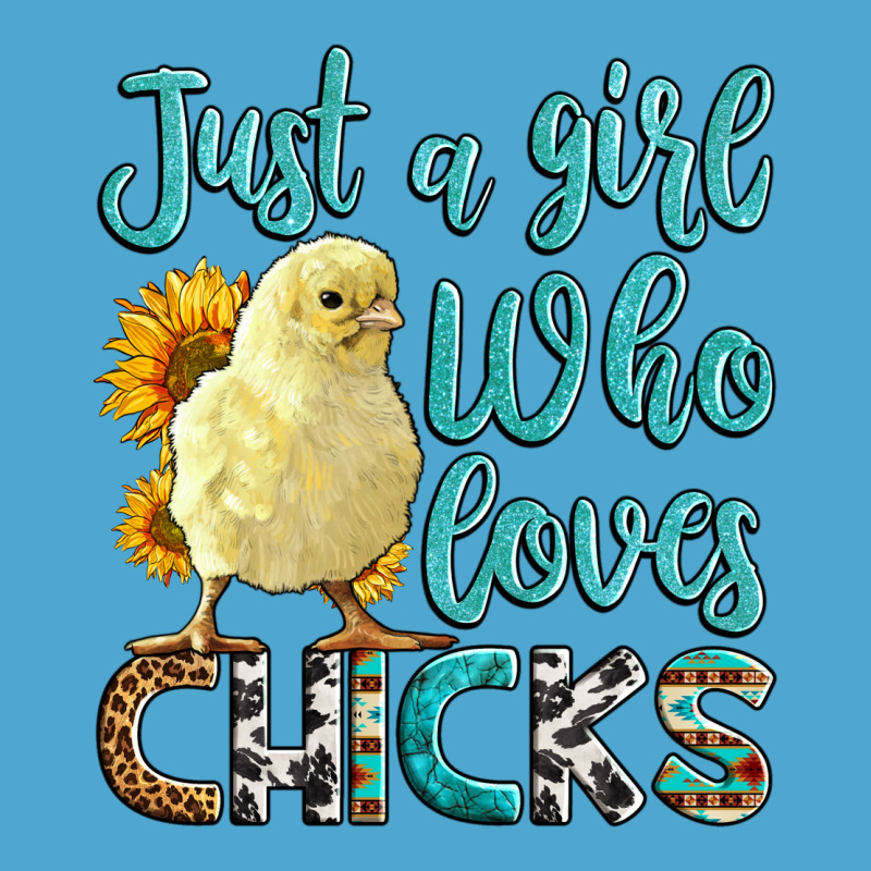 Western Just A Girl Who Loves Chicks Premium Hoodie by LillyAllenDesigns | Teevron