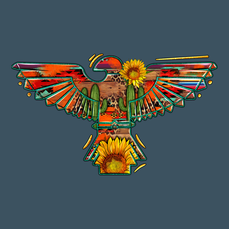 Thunderbird  Wild Soul With Sunflower Serape Aztec Urban Heavy Tee by Artiststas | Teevron
