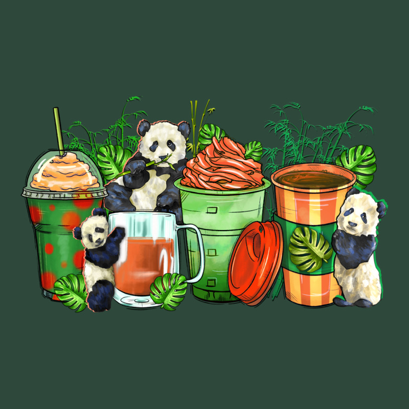 Panda Coffee Cups Zipper Hoodie by Zillion Design Studio | Teevron