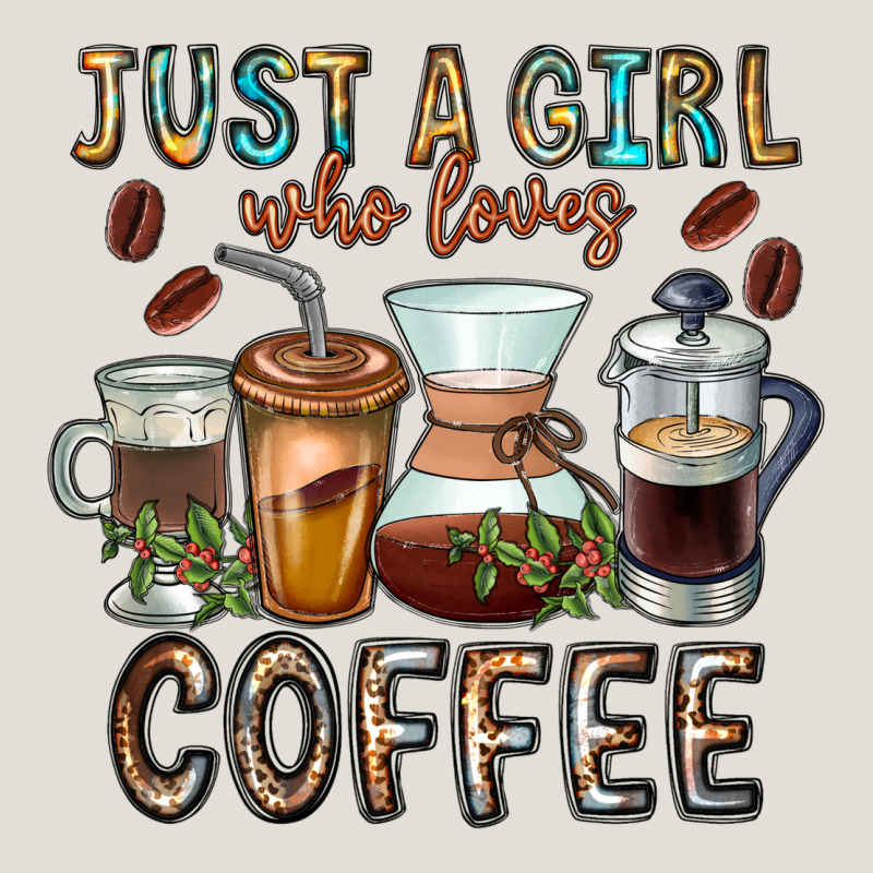 Just A Girl Who Loves Coffee Heavy Core Tee by CowhideDigitalArt | Teevron