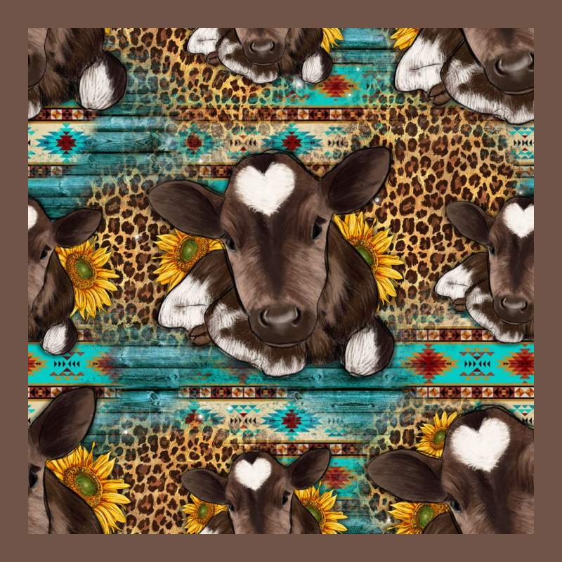 Western Baby Calf Seamless Pattern Premium Sweatshirt by HRA Design Shop | Teevron