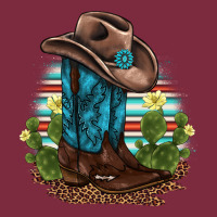 Western Boots And Hat Cactus Leopard Serape Pattern Premium Hoodie | Teevron