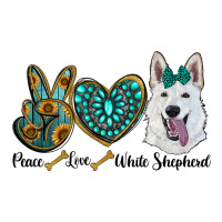 Peace Love White Sepherd Long Sleeve Tee | Teevron