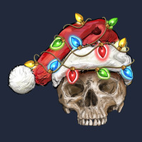 Christmas Skull With Santa Hat Premium Sweatshirt | Teevron