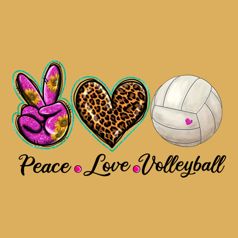 Peace Love Volleyball Premium Hoodie by BarkalooDesign | Teevron