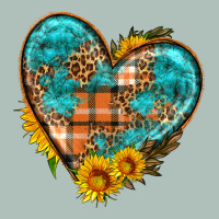 Fall Pattern Heart With Sunflower Heavyweight Hoodie | Teevron