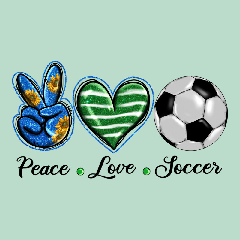 Peace Love Soccer Premium Hoodie by BarkalooDesign | Teevron
