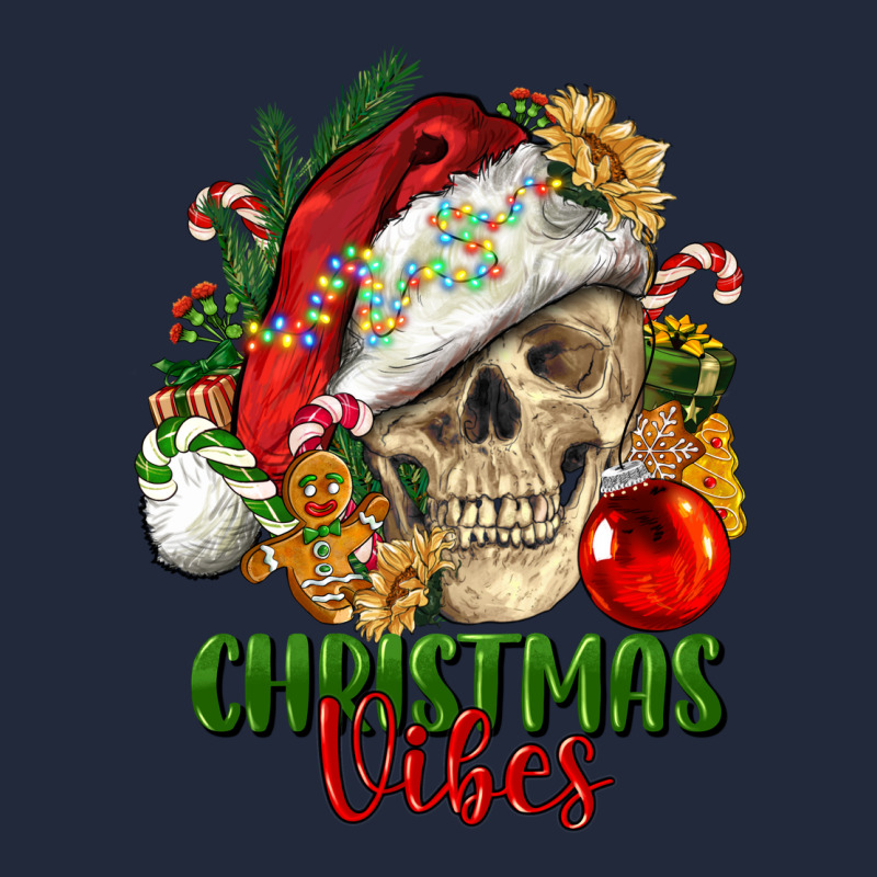 Christmas Vibes Human Skull Premium Sweatshirt by FaDigitalArtStudio | Teevron