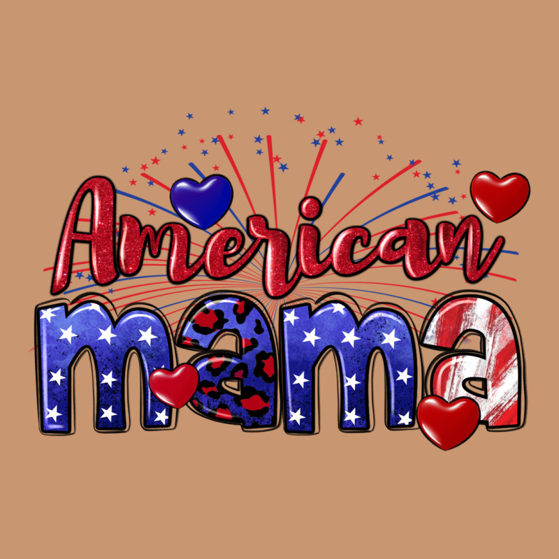 American Mama 4th Of July Heavyweight Hoodie by CowGirlArtShop | Teevron