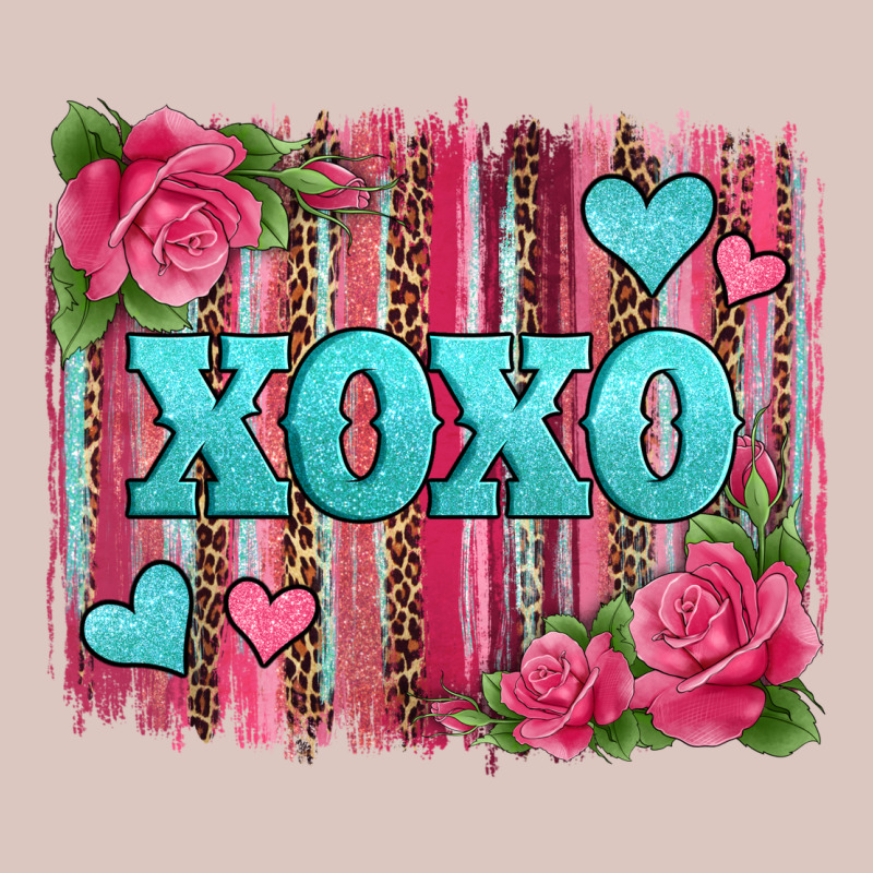 Xoxo Valentines Day Leopard Glitter Brushstroke Premium Hoodie by Jasminsmagicworld | Teevron