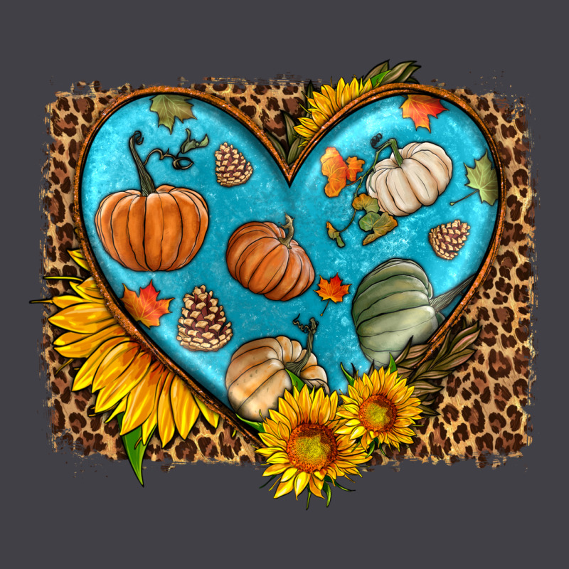 Fall Pattern Heart With Leopard Background Heavyweight Hoodie by HRA Design Shop | Teevron