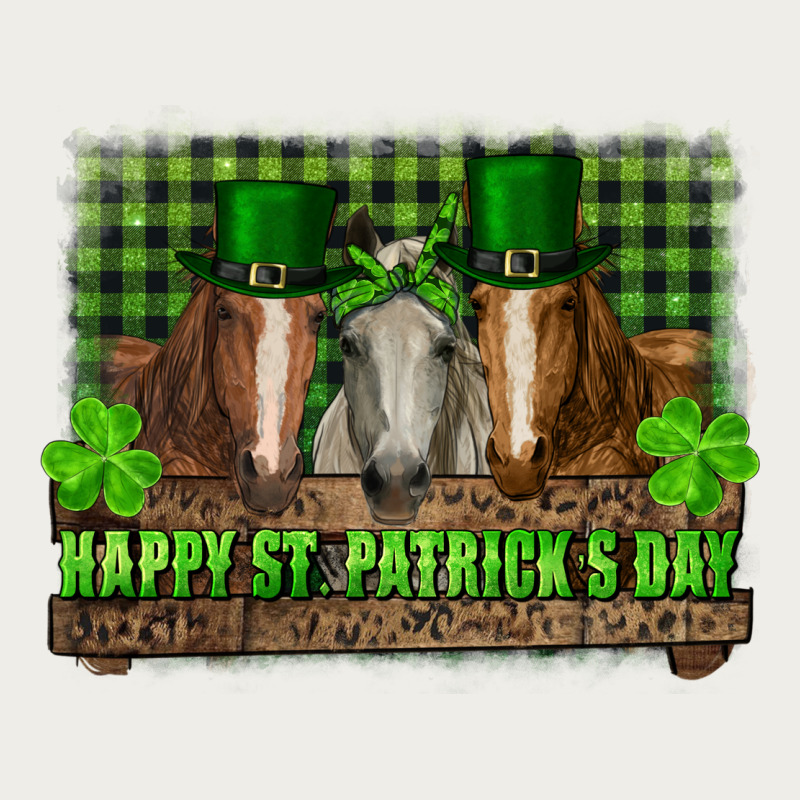 Happy St. Patrick's Day Horses With Leprechaun Hat And Bandana Zipper Hoodie by RanaPortraitStore | Teevron