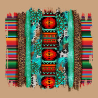 Serape Aztec Leopard And Turquoise Glitter With Gemstone Brushstroke Vintage Tee | Teevron
