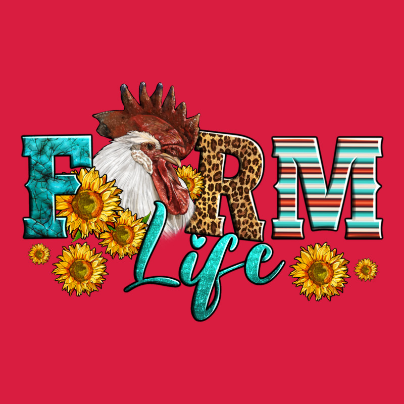 Western Farm Life Rooster Head Premium Hoodie by LillyAllenDesigns | Teevron