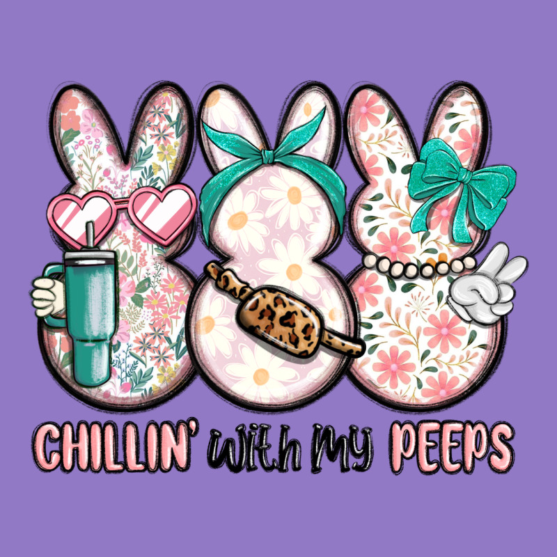 Easter Chilling With My Peeps Bunny Urban Hoodie by MaliasSmallBusiness | Teevron