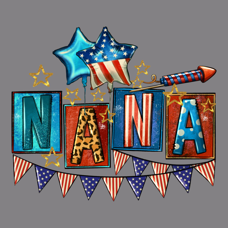 American Nana 4th Of July Heavyweight Hoodie by CowGirlArtShop | Teevron