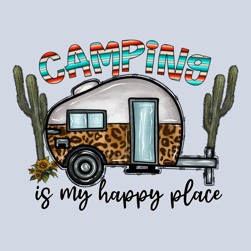 Camping Is My Happy Place Premium Sweatshirt by CowhideDigitalArt | Teevron