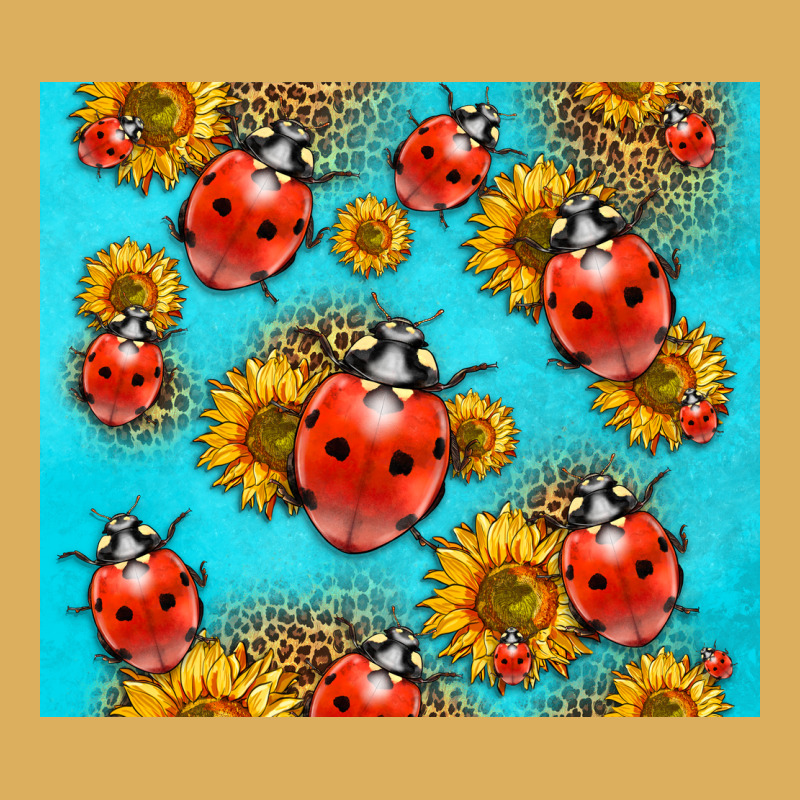 Western Sunflowers Ladybug Premium Hoodie by LillyAllenDesigns | Teevron