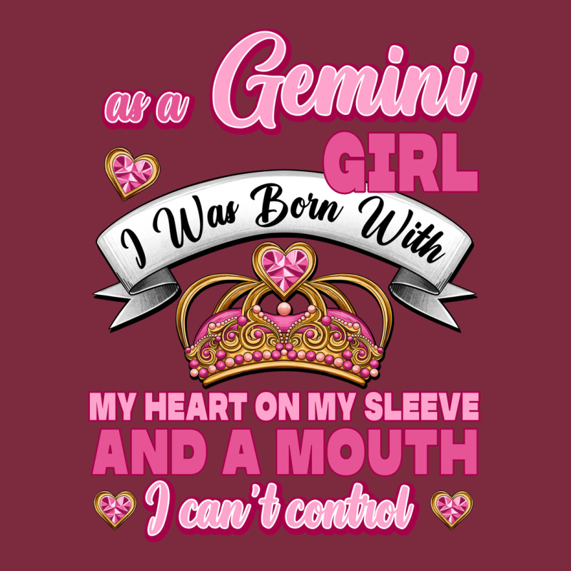 As A Gemini Girl I Was Born With My Heart On My Sleeve And A Mouth Premium Hoodie by Jasminsmagicworld | Teevron
