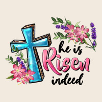 He Is Risen Indeed Cross And Flowers Zipper Hoodie | Teevron
