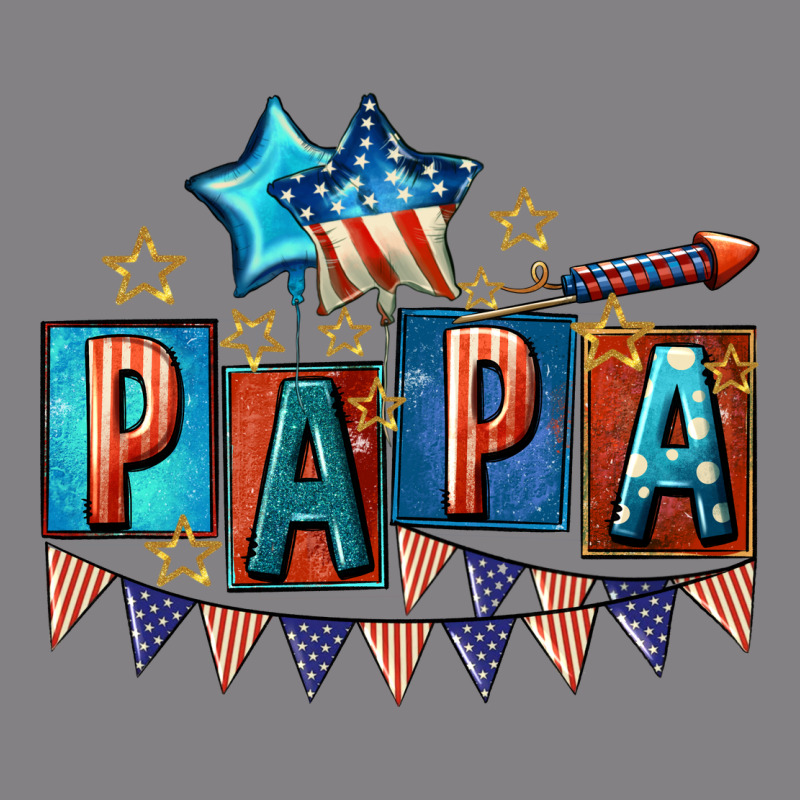 American Papa 4th Of July Heavyweight Hoodie by CowGirlArtShop | Teevron