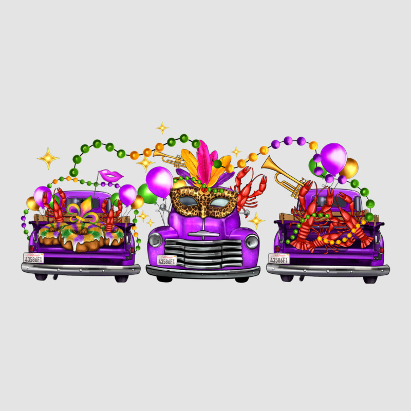Mardi Gras Farm Trucks Premium Sweatshirt by FaDigitalArtStudio | Teevron