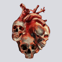 Heart Skulls Zipper Hoodie | Teevron