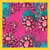 Pink Turquoise Gemstoes Seamless Pattern Premium Sweatshirt | Teevron