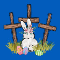 Floral Watercolor Easter Bunny Cross Urban Hoodie | Teevron