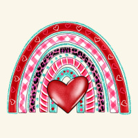 Valentine's Day Rainbow Premium Hoodie | Teevron