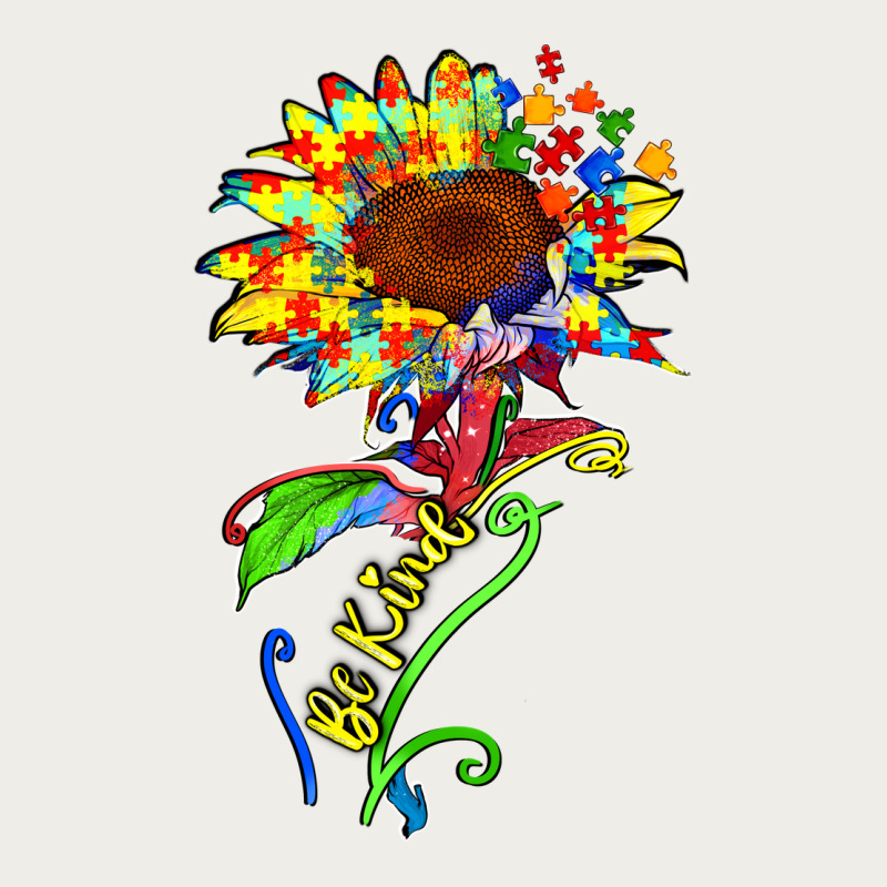 Be Kind Autism Sunflower Zipper Hoodie by Zillion Design Studio | Teevron