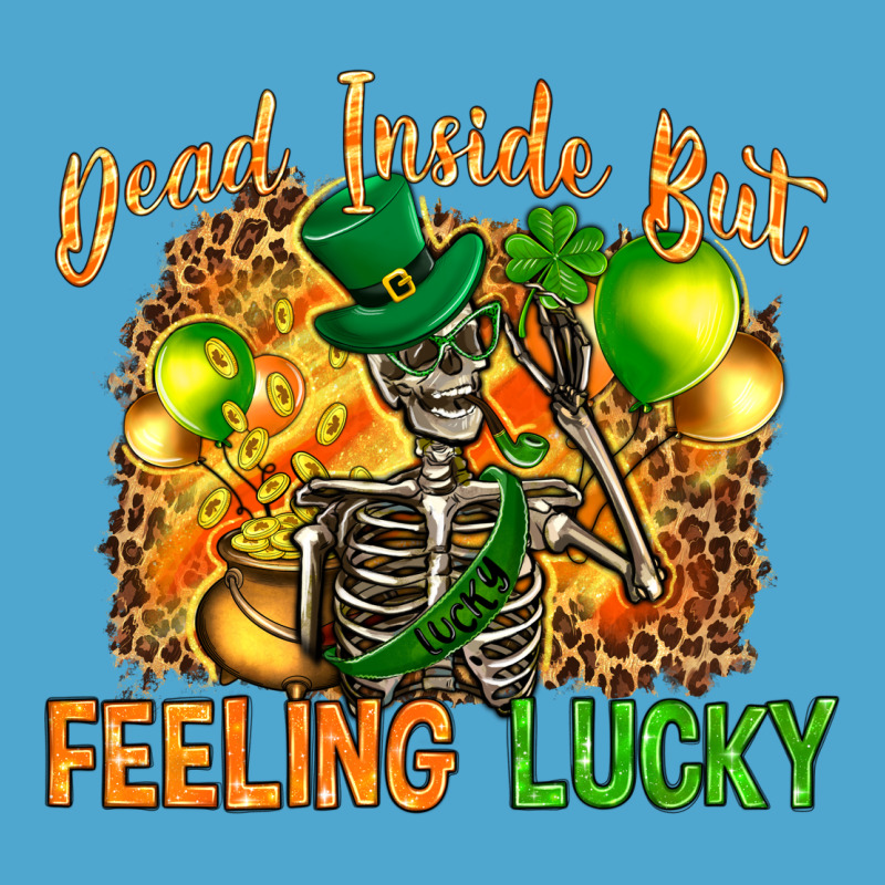 Dead Inside But Feeling Lucky Premium Hoodie by NancyCooperArtShop | Teevron
