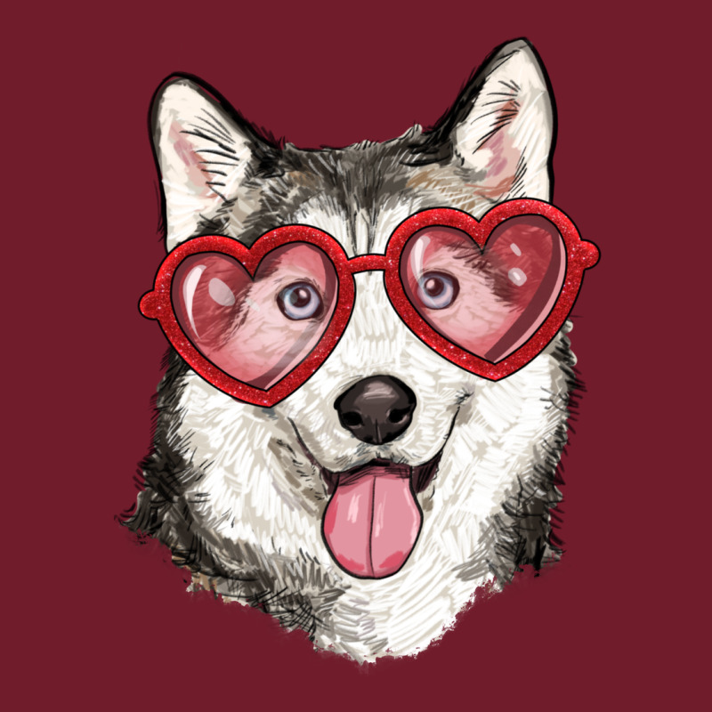Husky With Love Glasses Zipper Hoodie by RanaPortraitStore | Teevron